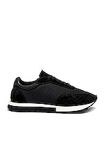 The Row Owen Runner Sneaker in Black & Black, view 1, click to view large image.