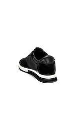 The Row Owen Runner Sneaker in Black & Black, view 3, click to view large image.
