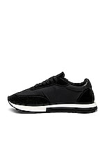 The Row Owen Runner Sneaker in Black & Black, view 5, click to view large image.