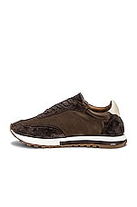 The Row Owen Runner Sneaker in Brown & Brown, view 5, click to view large image.