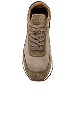 The Row Owen Runner Sneaker in Grey & Beige, view 4, click to view large image.