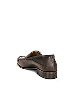 The Row Flynn Loafer in Brown, view 3, click to view large image.