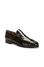 The Row Enzo Loafer in Black, view 2, click to view large image.