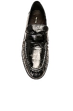 The Row Soft Loafer in Black, view 4, click to view large image.