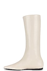 The Row Bette Boot in Ivory, view 5, click to view large image.
