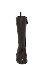 The Row Greta Moto Boot in Chocolate, view 4, click to view large image.