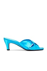 The Row Soft Knot Mule Sandal in Pool, view 1, click to view large image.