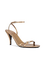 The Row Cleo Bijoux Sandal in Old Gold & Silver, view 2, click to view large image.