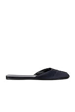 The Row Milla Flat in Navy, view 1, click to view large image.