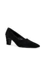 The Row Marta Pump in Black, view 2, click to view large image.