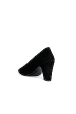 The Row Marta Pump in Black, view 3, click to view large image.