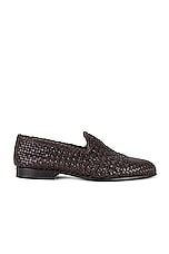 The Row Davis Loafer in Dark Brown, view 1, click to view large image.