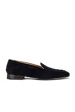 The Row Sophie Loafer in DEEP NAVY, view 1, click to view large image.