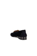 The Row Sophie Loafer in DEEP NAVY, view 3, click to view large image.