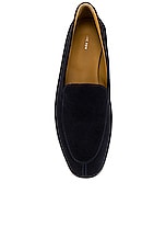 The Row Sophie Loafer in DEEP NAVY, view 4, click to view large image.