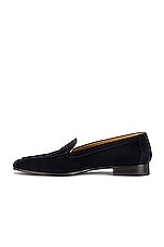 The Row Sophie Loafer in DEEP NAVY, view 5, click to view large image.