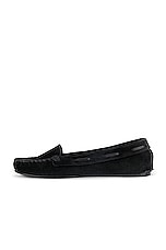 The Row Mabel Moc Loafer in Black, view 5, click to view large image.