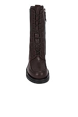 The Row Patty Boot in Dark Brown, view 4, click to view large image.