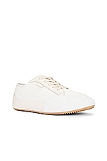 The Row Bonnie Sneaker in Ivory & White, view 2, click to view large image.