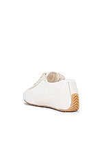 The Row Bonnie Sneaker in Ivory & White, view 3, click to view large image.
