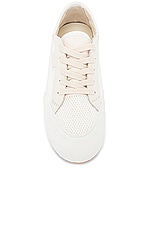 The Row Bonnie Sneaker in Ivory & White, view 4, click to view large image.