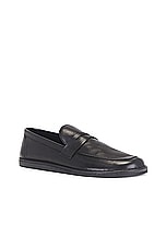 The Row Cary Loafer in BLACK, view 2, click to view large image.