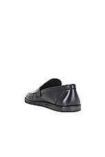 The Row Cary Loafer in BLACK, view 3, click to view large image.