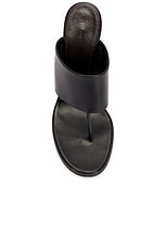 The Row Signum Sandal in Black, view 4, click to view large image.