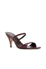 The Row Vika Knot 80 Sandal in Bordeaubergine, view 2, click to view large image.