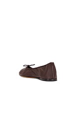 The Row Awar Ballerina Flat in Dark Brown, view 3, click to view large image.