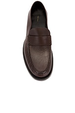 The Row Novus Mocassin Loafer in Dark Brown, view 4, click to view large image.