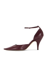 The Row Liisa D'orsay Pump in Bordeaubergine, view 5, click to view large image.