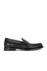 The Row Novus Mocassin Loafer in Black, view 1, click to view large image.