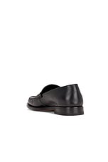 The Row Novus Mocassin Loafer in Black, view 3, click to view large image.