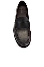 The Row Novus Mocassin Loafer in Black, view 4, click to view large image.