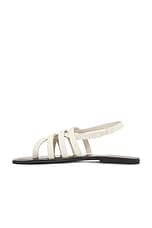 The Row Line Sandal in Greige & Black, view 5, click to view large image.