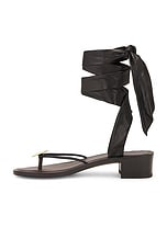 The Row Cord Sandal in Espresso, Dark Brown, & Brass, view 5, click to view large image.