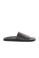 The Row Hugh Slide in Black | FWRD