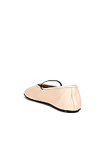 The Row Elastic Ballet Flats in Milk, view 3, click to view large image.