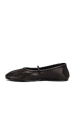 The Row Elastic Ballet Flats in Black, view 5, click to view large image.