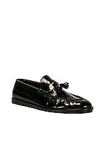 The Row Men's Loafers in Black, view 2, click to view large image.