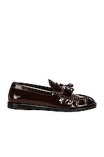 The Row Men's Loafers in Espresso, view 1, click to view large image.