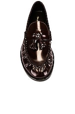 The Row Men's Loafers in Espresso, view 4, click to view large image.
