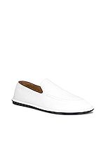 The Row Canal Loafers in Milk, view 2, click to view large image.