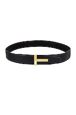TOM FORD 40 MM Reversible Belt in Brown & Black, view 1, click to view large image.