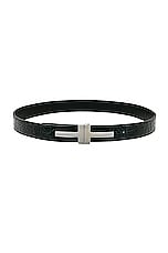 TOM FORD Double T Belt 30 Mm in Black, view 1, click to view large image.