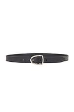 TOM FORD Angled Buckle Belt 23mm in Black, view 1, click to view large image.