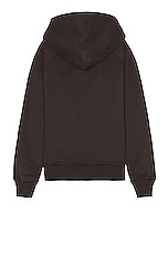 TOM FORD Hooded Zip Up in Dark Chocolate, view 2, click to view large image.