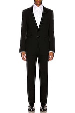 TOM FORD Plain Weave Suit in Black, view 6, click to view large image.