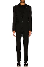 TOM FORD Plain Weave Suit in Black, view 7, click to view large image.